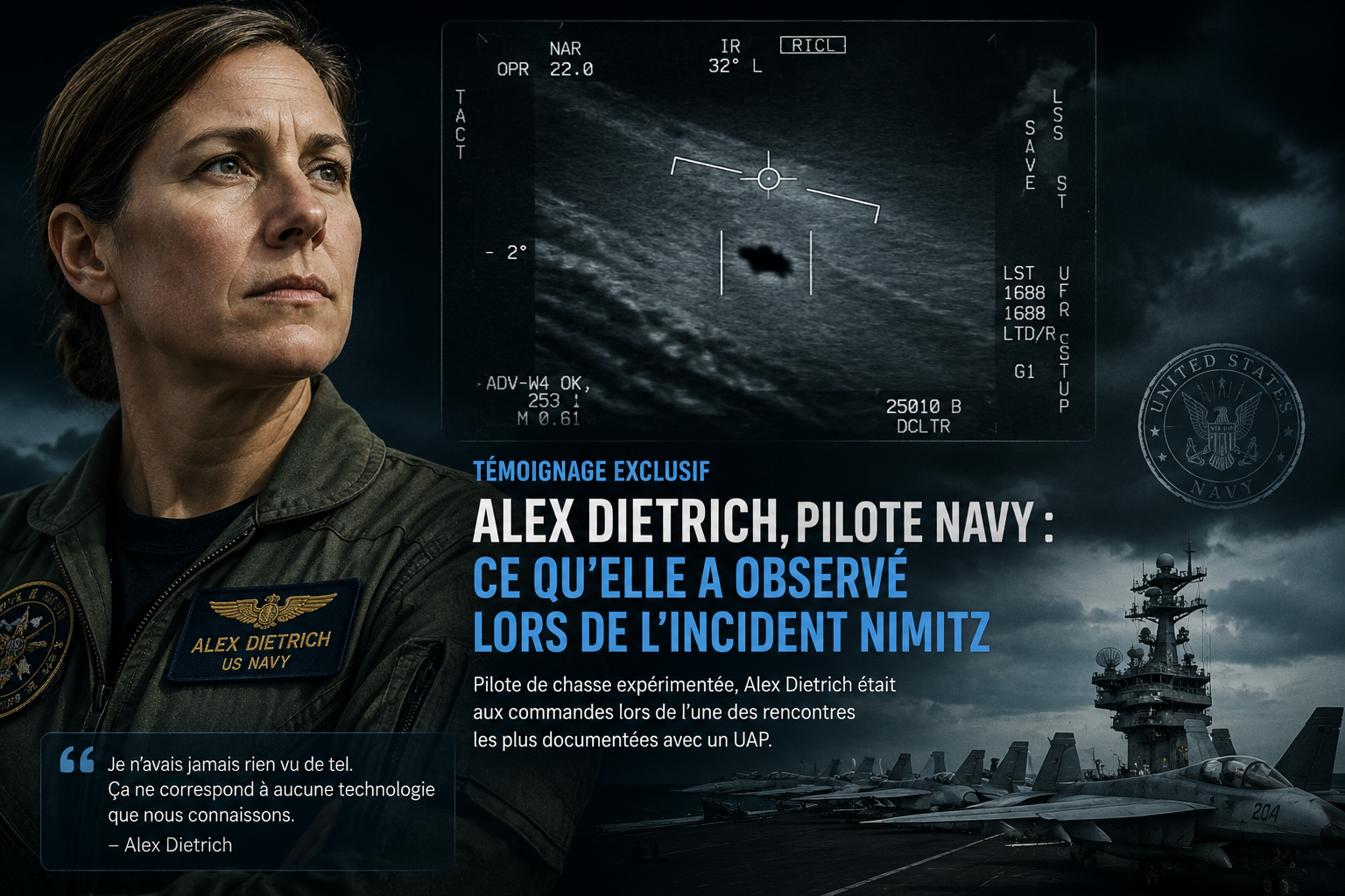 Alex Dietrich pilote Navy Nimitz